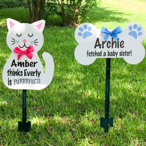 Pet Sign: South Bay Storks - Stork Sign Rentals in Lee, Naples and Collier County, Florida